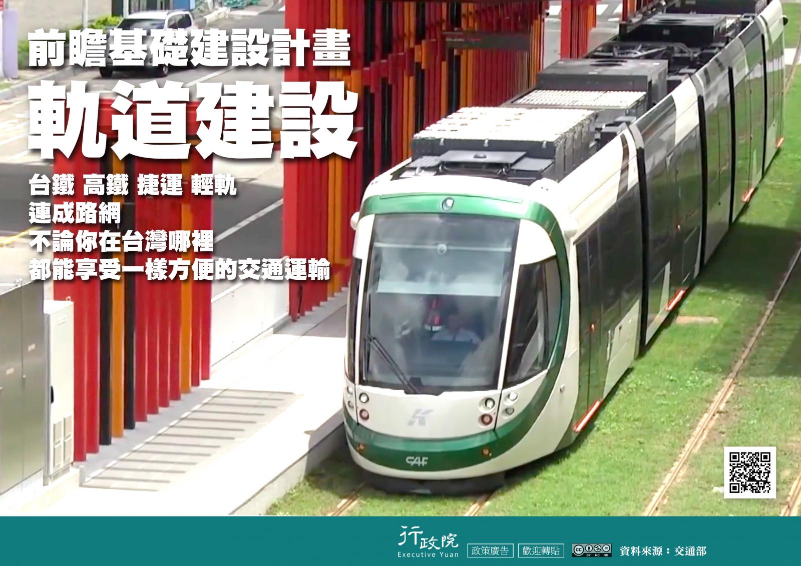 前瞻基礎建設計畫,軌道建設,台鐵,高鐵,捷運,輕軌連成路網