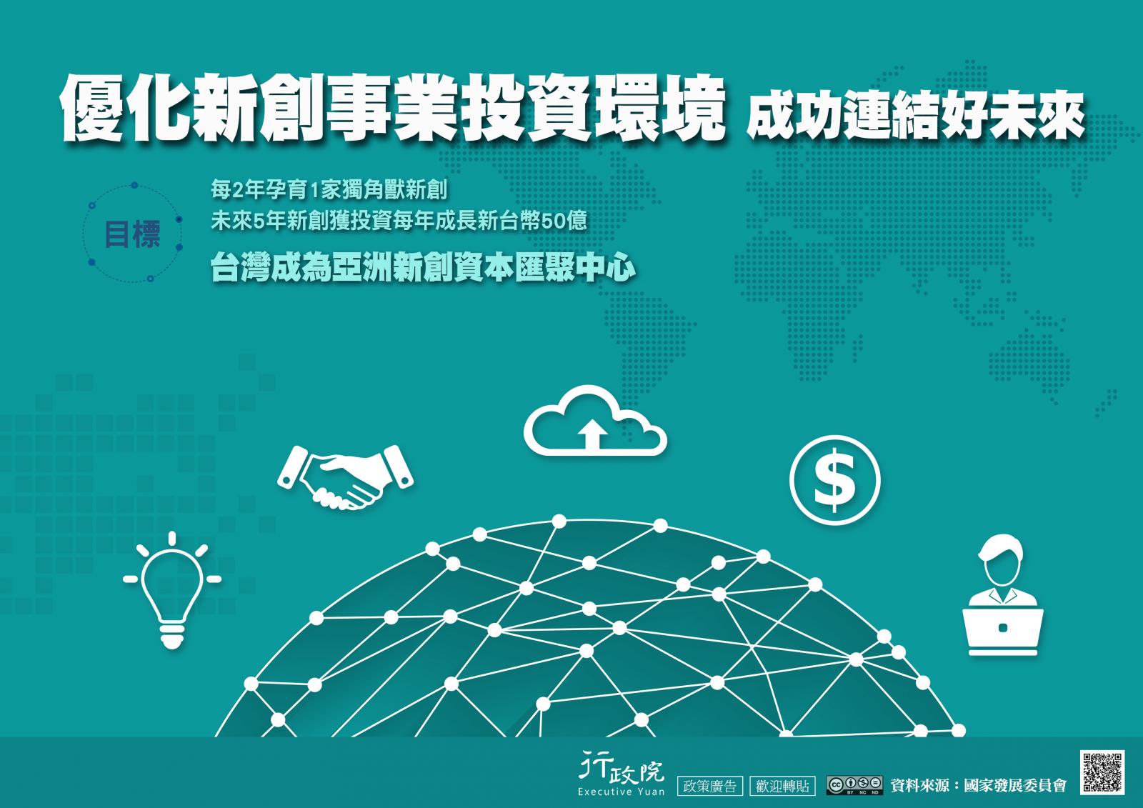  優化新創事業投資環境，成功連結好未來