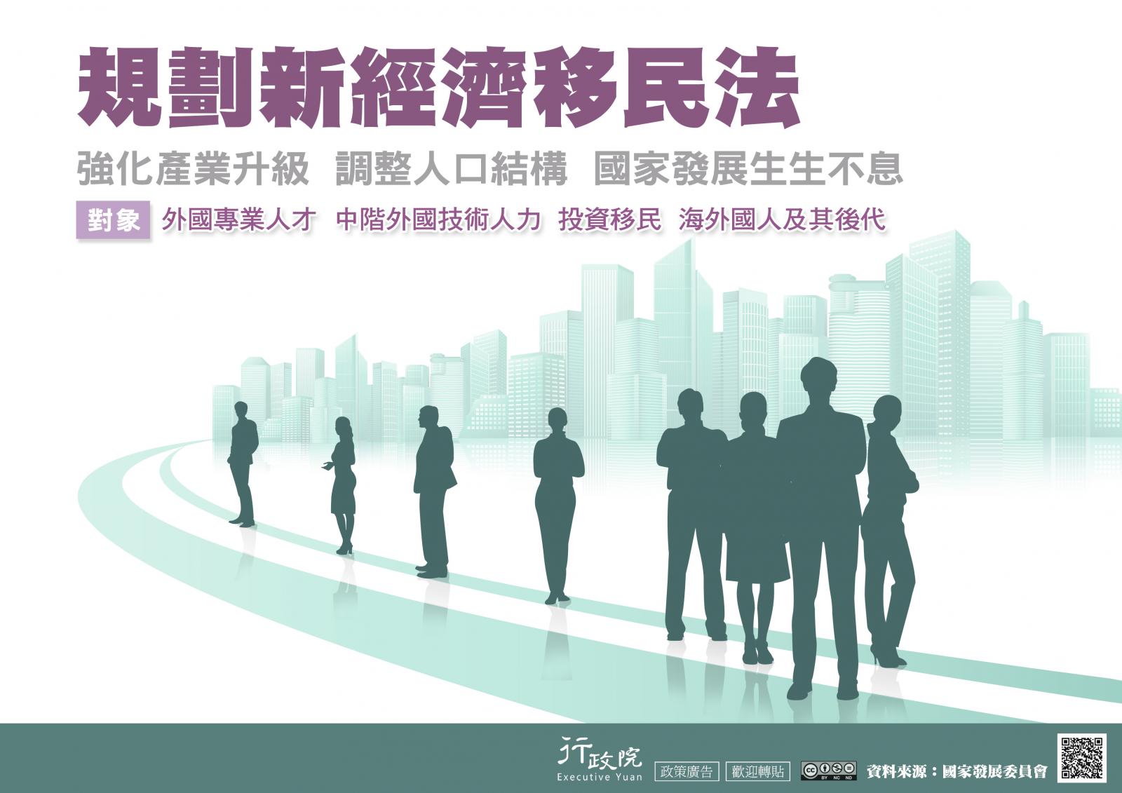 規劃新經濟移民法 強化產業升級 調整人口結構 國家發展生生不息